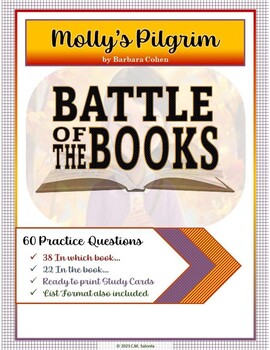 Preview of Battle of the Books Practice Questions - Molly's Pilgrim by Barbara Cohen