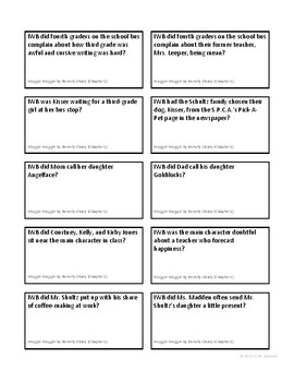 Battle of the Books Practice Questions - Muggie Maggie by Beverly Cleary