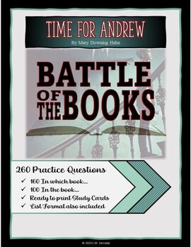 Preview of Battle of the Books Chapter Questions - Time for Andrew by Mary Downing Hahn