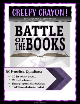 Preview of Battle of the Books Questions - Creepy Crayon by Aaron Reynolds & Peter Brown