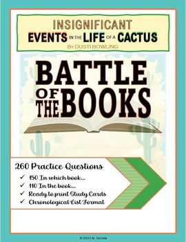 Preview of Battle of the Books Questions - Insignificant Events in the Life of a Cactus
