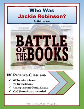 Preview of Battle of the Books Questions - Who Was Jackie Robinson? by Gail Herman