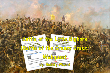 Preview of Battle of the Little Bighorn (Battle of the Greasy Grass Webquest)