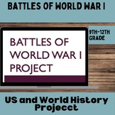 Battles of World War I Project | Us and World History | Ga