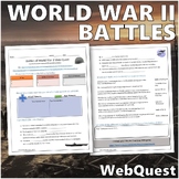 Battles of World War II (WWII) (WW2) - US History Editable