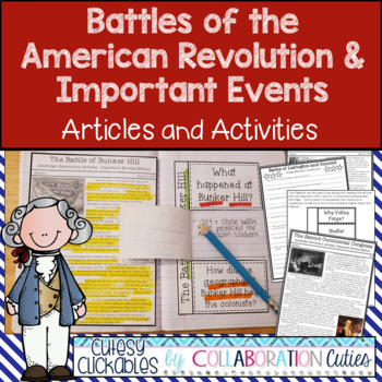 Preview of Battles of the American Revolution Articles, Activities, and Worksheets