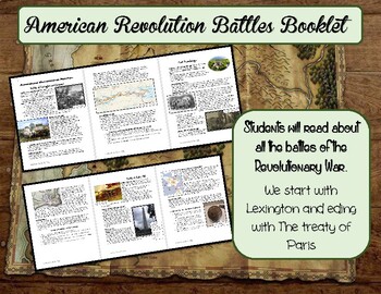 Preview of Battles of the American Revolution Booklet