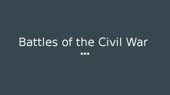 Preview of Battles of the Civil War Slideshow