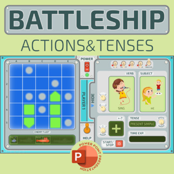 Preview of Battleship Actions&Tenses (PowerPoint Game)