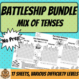 Battleship BUNDLE - Verb Conjugation Practice, Mixed Tenses