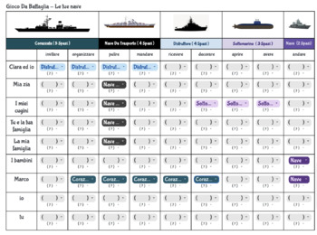 Preview of Battleship Celebration verbs and reflexive verb review 