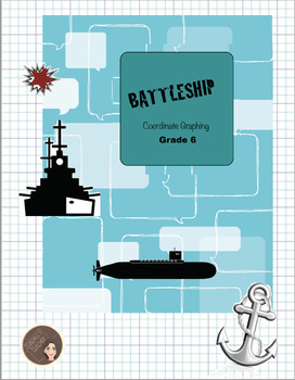 Preview of Battleship Coordinate Graphing | PRINT & EASEL activity
