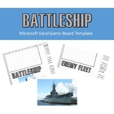 Battleship Game Board in Microsoft Excel