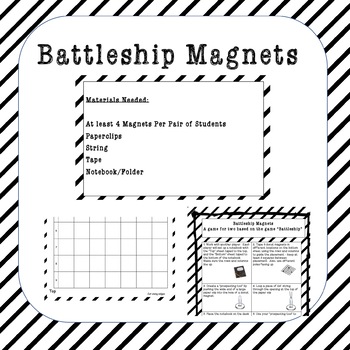 Preview of Battleship Magnets Activity NGSS MS-PS2-5