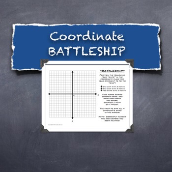 Preview of Battleship Plotting Points Coordinate Plane Math Competition Game