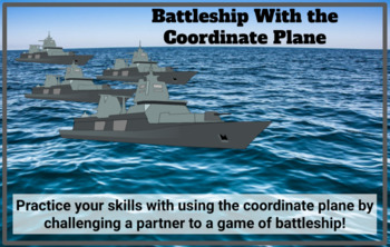 Preview of Battleship With the Coordinate Plane - DIGITAL