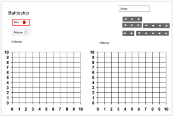 Preview of Battleship for Practicing Coordinate Grid Quadrant I