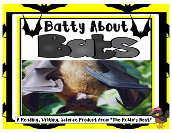 Preview of Batty About Bats!  with Terrific Reading Comprehension Questions!