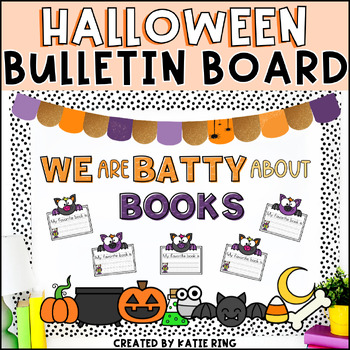 Preview of Batty About Books Halloween Bulletin Board Set - Class Decor