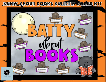 Preview of Batty About Books- October/ Halloween Reading Bulletin Board and Door Kit