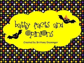 Preview of Batty Facts & Opinions Flipchart