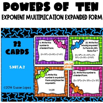 Preview of Batty For Base Ten Exponents Expanded Form Multiplication by Powers of Ten