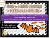 FREE: Batty for Multiple Meaning Words - a Halloween Activity