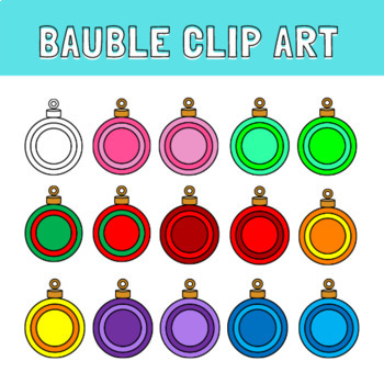 Bauble Clip Art By Creations For Your Classroom 