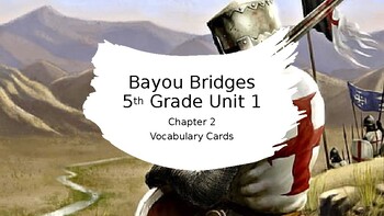 Preview of Bayou Bridges: Fifth Grade Unit 1 Chapter 2 Vocabulary