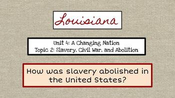 Preview of Bayou Bridges Louisiana Social Studies Grade 3 Unit 4 Topic 2 (Civil War)