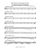 Bb Clarinet - Technique Packet