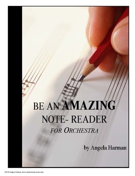 Preview of Be An Amazing Note Reader for Orchestra - A Workbook for Beginning Students