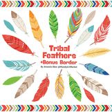 Be Brave Tribal Feathers Clipart & Vectors in Crayon Box -