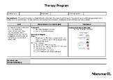 Be Clear Therapy Plan - Template