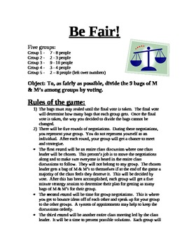 Preview of Be Fair! Social Simulation