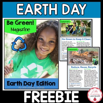 Preview of Earth Day Non-Fiction Magazine FREEBIE