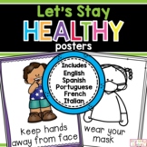 COVID-19 Posters, Social Distancing, Stay Healthy, Back to School