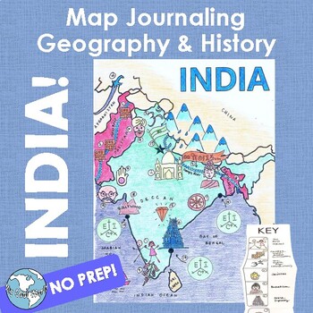 Preview of Map Activity—History of Ancient India to Modern India, Interactive Lesson/Craft