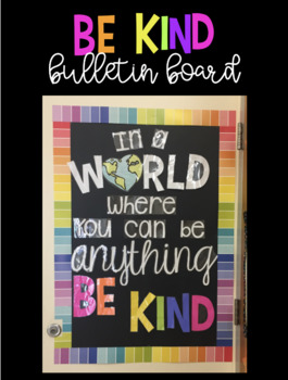 Custom be kind bulletin board ideas Be Kind Bulletin Board By Color Coded Chaos Teachers Pay