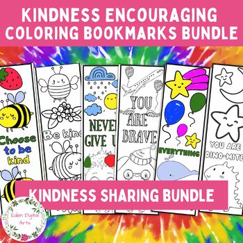 Preview of Be Kind  Bundle Cute Animal Puns Kindness Encouraging Coloring Bookmarks Craft