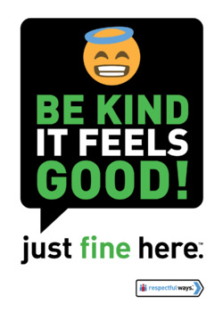 Preview of Social Emotional Learning | Be Kind, It Feels Good! | Classroom management signs