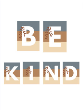 Preview of Be Kind / Kindness Poster