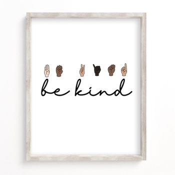 Preview of Be Kind Poster Freebie