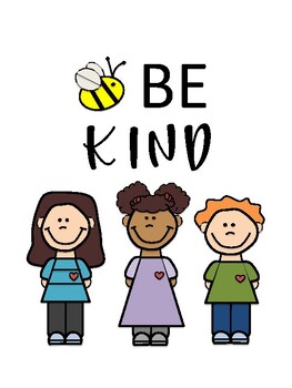Be Kind Poster and Activity by The Kind Teacher Creates | TPT