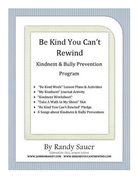 Preview of Be Kind Bully Prevention Program