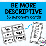 Be More Descriptive! Synonym Cards