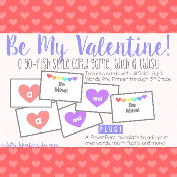 Preview of Be My Valentine!- A Go Fish With a Twist Card Game