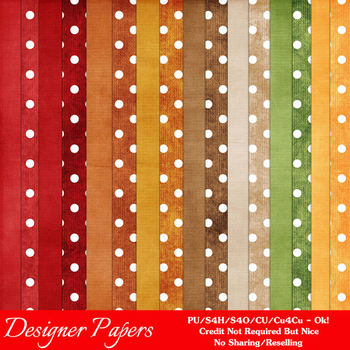 Preview of Be Thankful Thanksgiving Colors Digital Papers Package 1