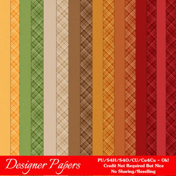 Preview of Be Thankful Thanksgiving Colors Digital Papers Package 2