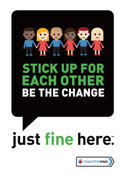 Preview of Social Emotional Learning | Stick Up Each Other Be The Change | Classroom signs